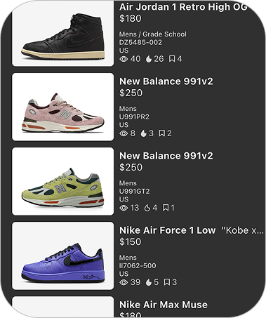 Kicks Finder - Jordans, release dates & more.